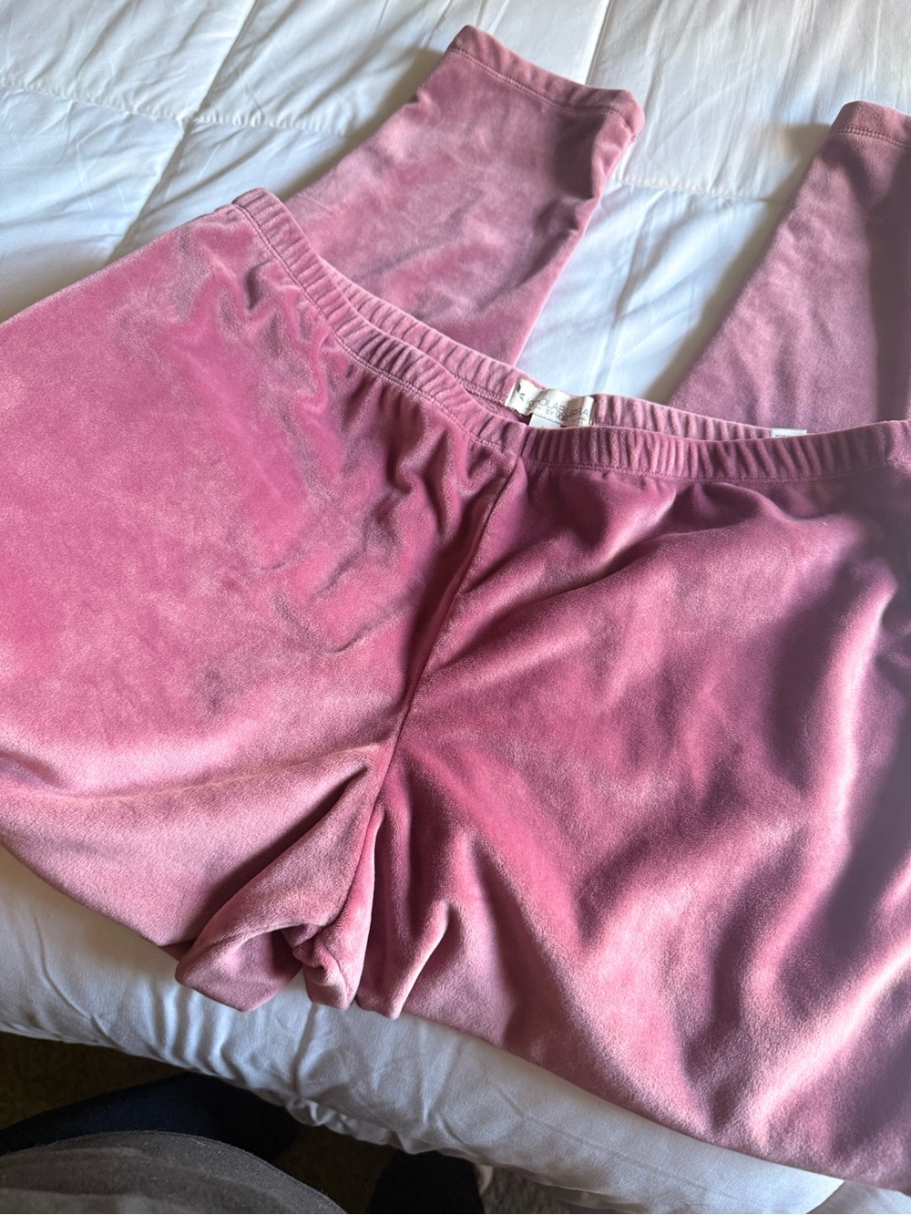Koolaburra Dusty Rose Velour Lounge Pants